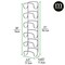 mDesign Steel Towel Holder for Bathroom Wall - Wall Mounted Organizer